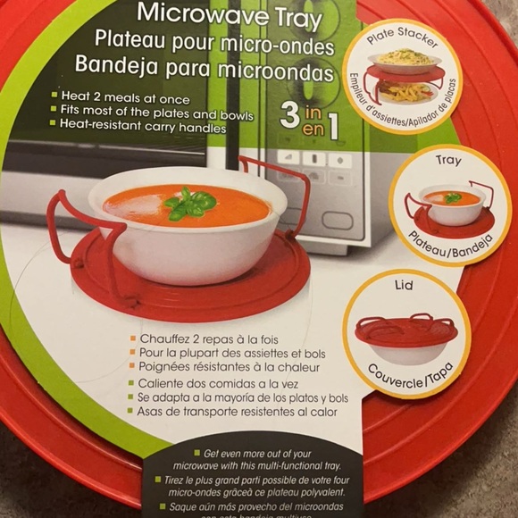 NWT Luciano Gourmet 3-in-1 Microwave Tray - Picture 1 of 4